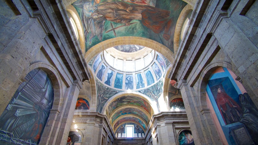 Hospicio Cabañas ofreciendo vistas interiores, arte y patrimonio de arquitectura