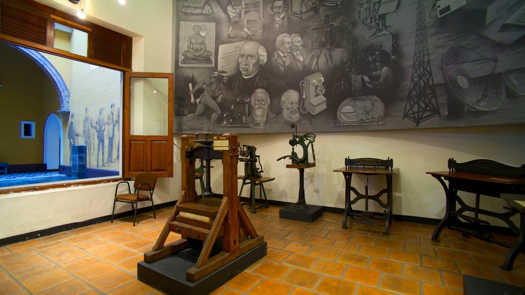 Museo del Periodismo y las Artes Graficas which includes interior views and art