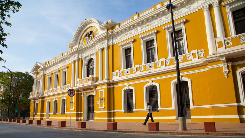 Centro histórico que incluye patrimonio de arquitectura y escenas urbanas