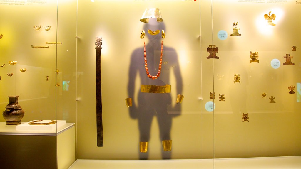 Gold Museum showing interior views