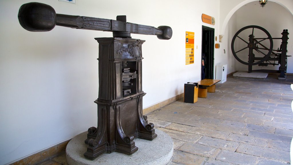 Casa de la Moneda showing interior views and an administrative building