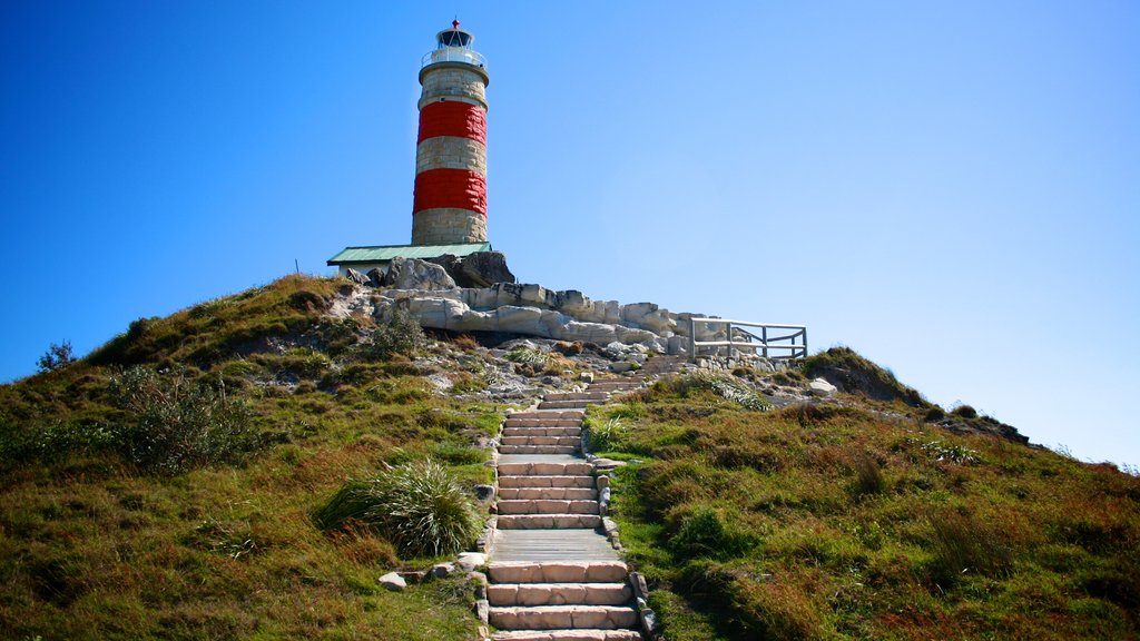 Moreton Island National Park which includes a lighthouse