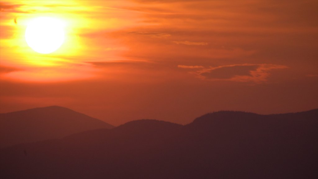 White Mountains which includes mountains, a sunset and landscape views