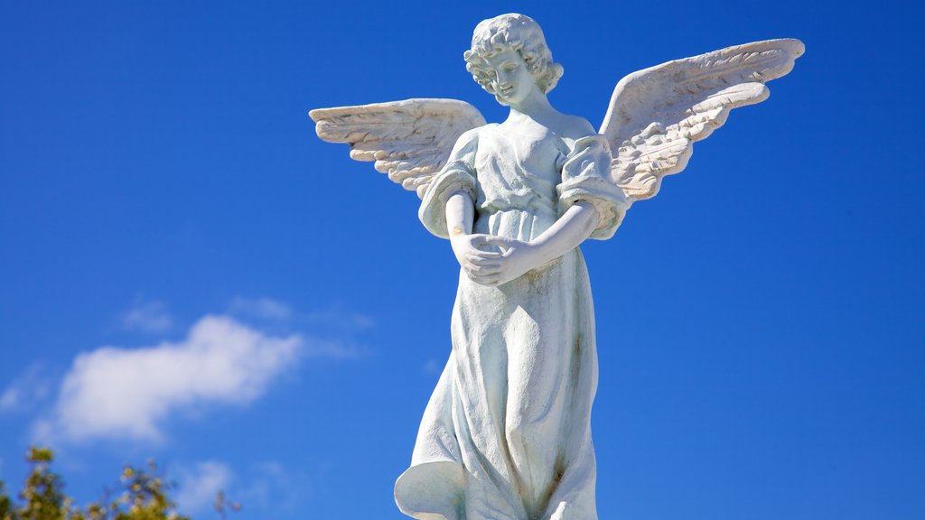 Cementerio de Cayo Hueso ofreciendo un cementerio y una estatua o escultura