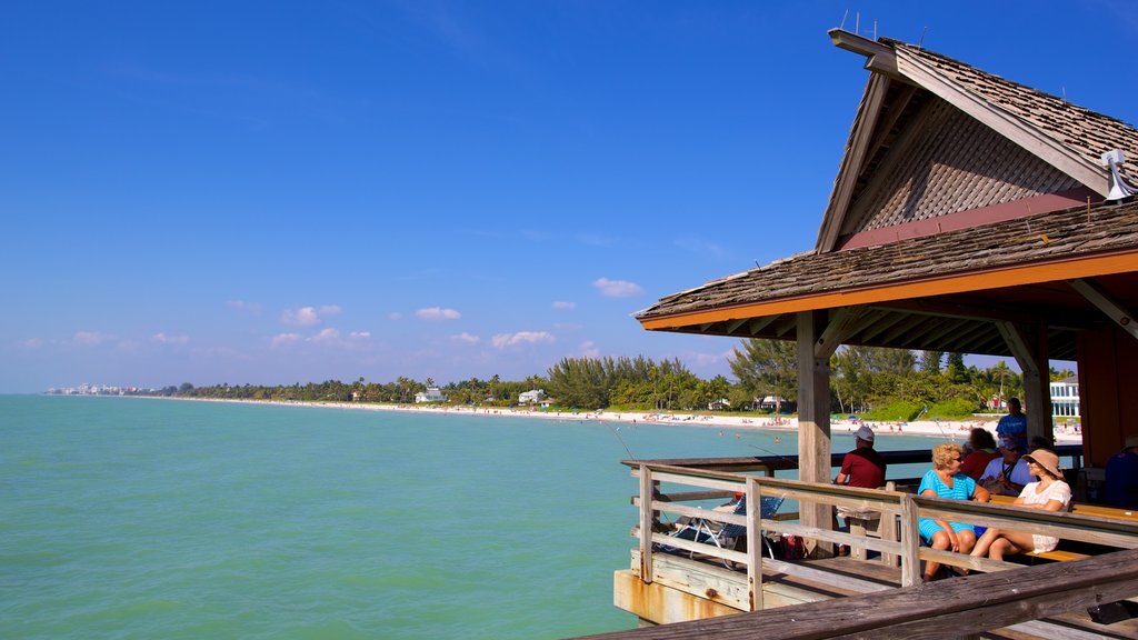 Naples Pier showing general coastal views and views