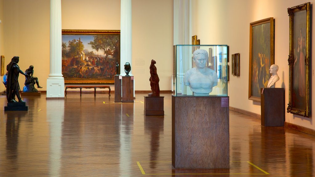 National Fine Arts Museum showing art and interior views