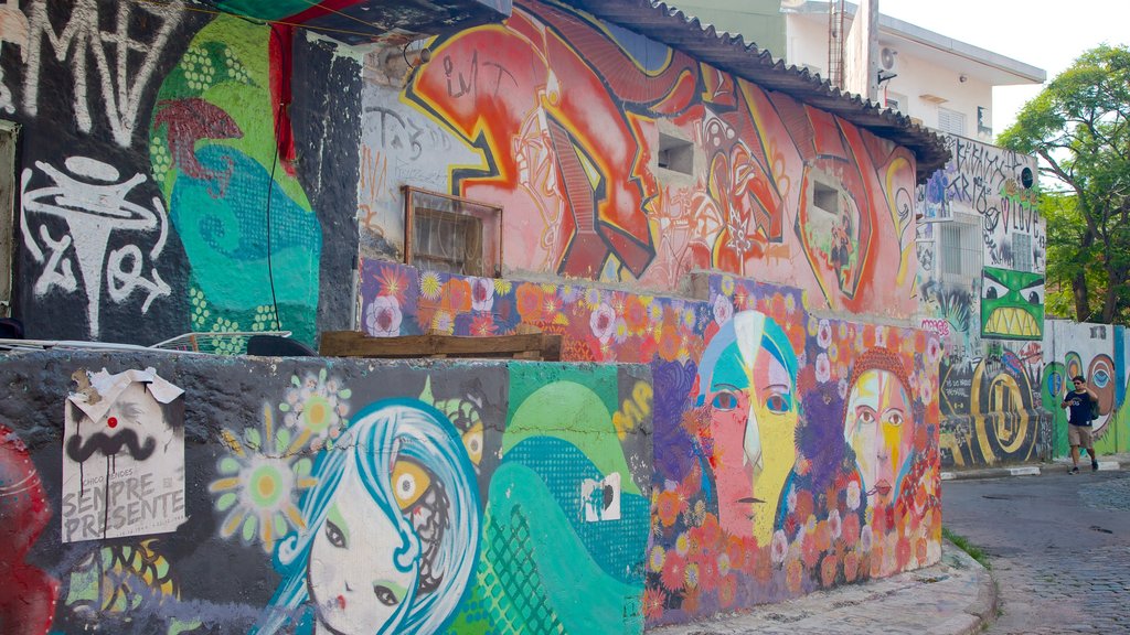 Vila Madalena ofreciendo arte al aire libre