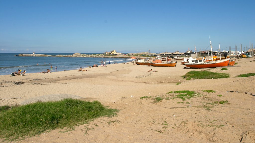 Punta del Diablo showing a sandy beach