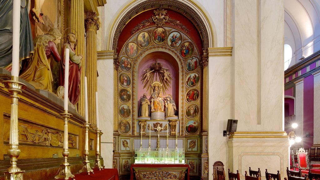 Montevideo Cathedral which includes religious aspects, a church or cathedral and interior views