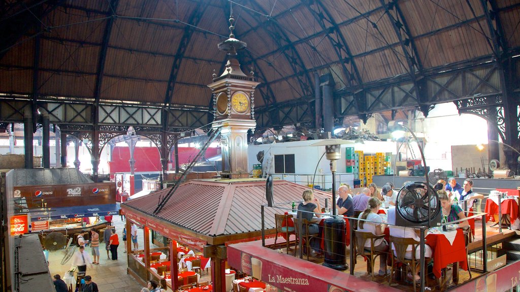 Mercado Agricola de Montevideo which includes interior views