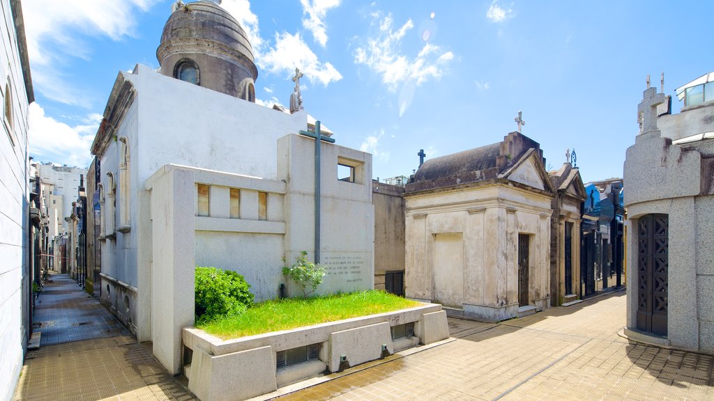 Recoleta-kirkegården fasiliteter samt kirkegård