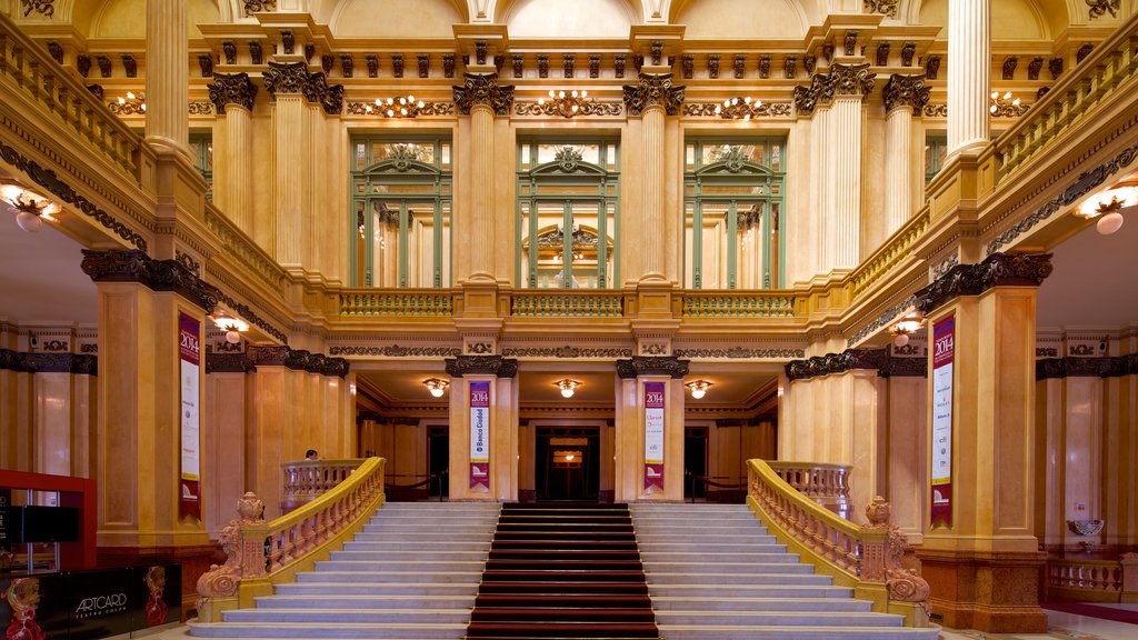 Teatro Colon qui includes vues intérieures et scènes de théâtre