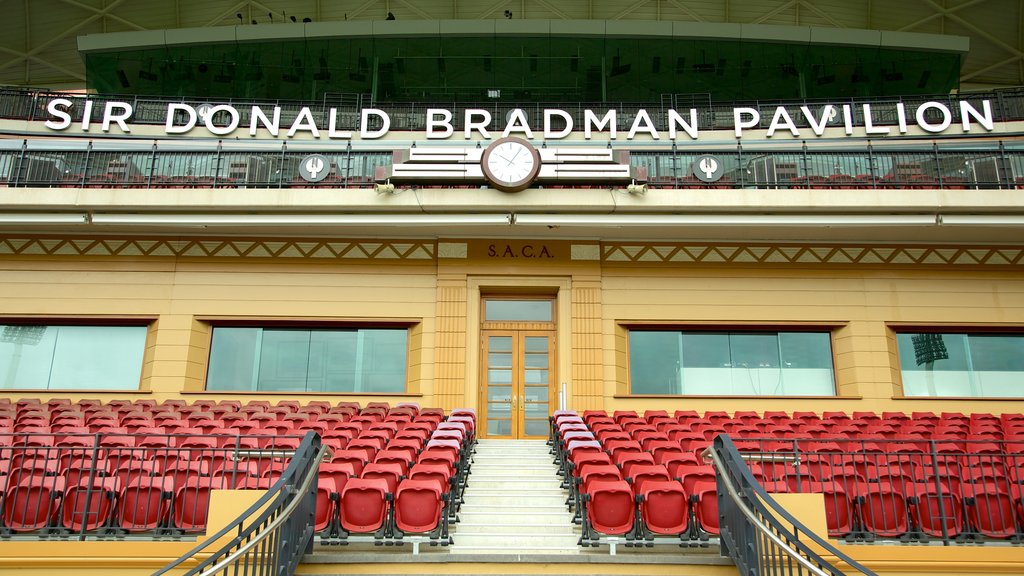 Adelaide Oval ofreciendo señalización