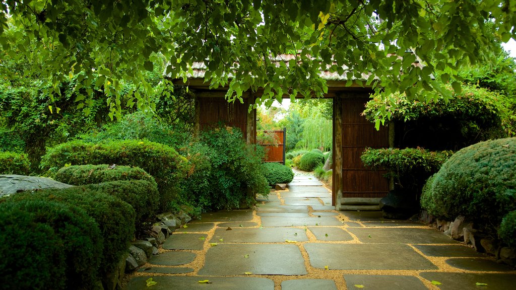 Himeji Gardens which includes a garden