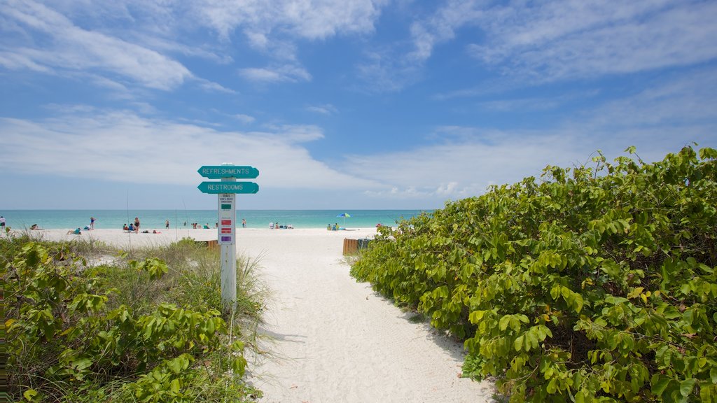 Lido Key showing a sandy beach and general coastal views