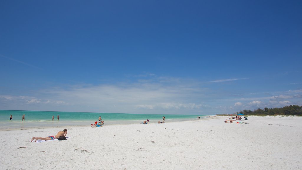 Lido Key que incluye una playa de arena y vista general a la costa