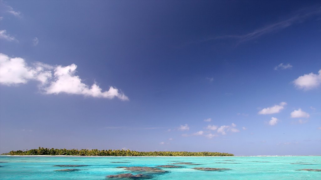 Rangiroa mostrando vista general a la costa