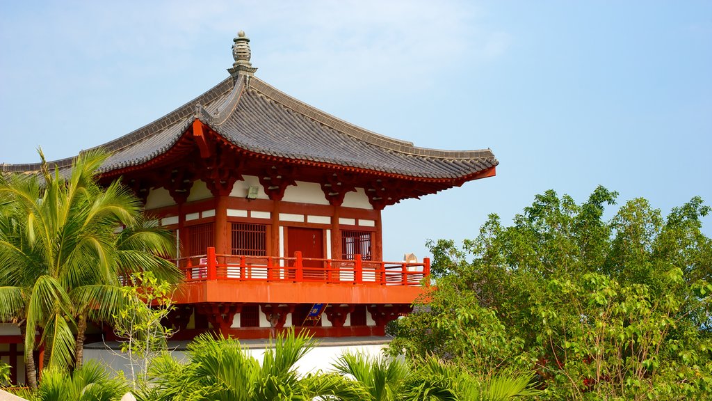 Nanshan Temple featuring a temple or place of worship and religious aspects