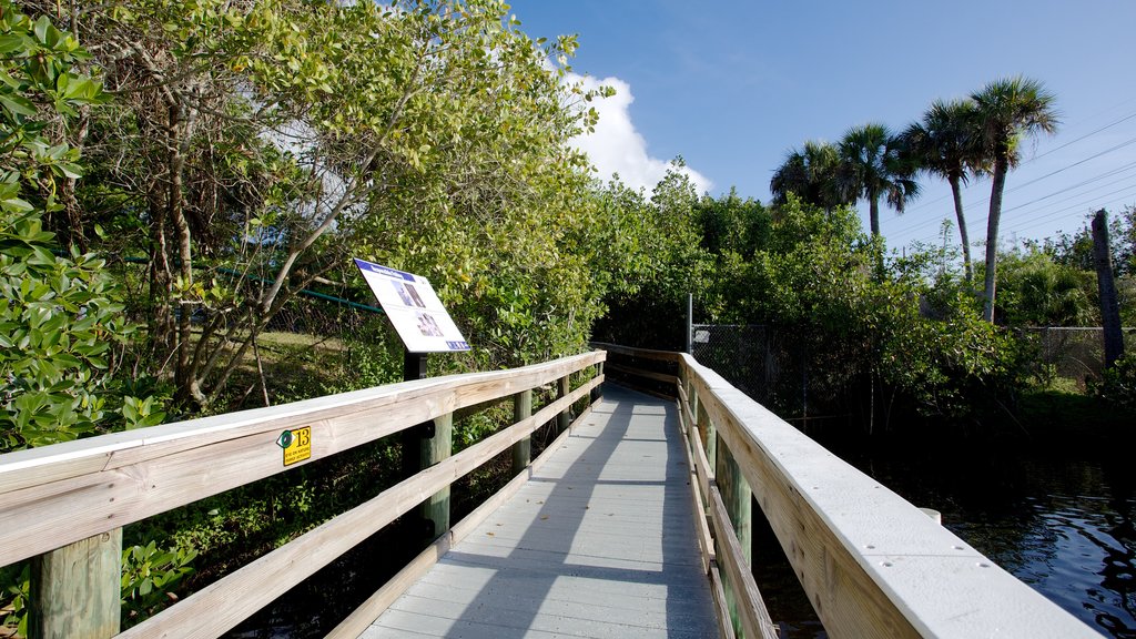 Manatee Park mostrando un parque y un puente