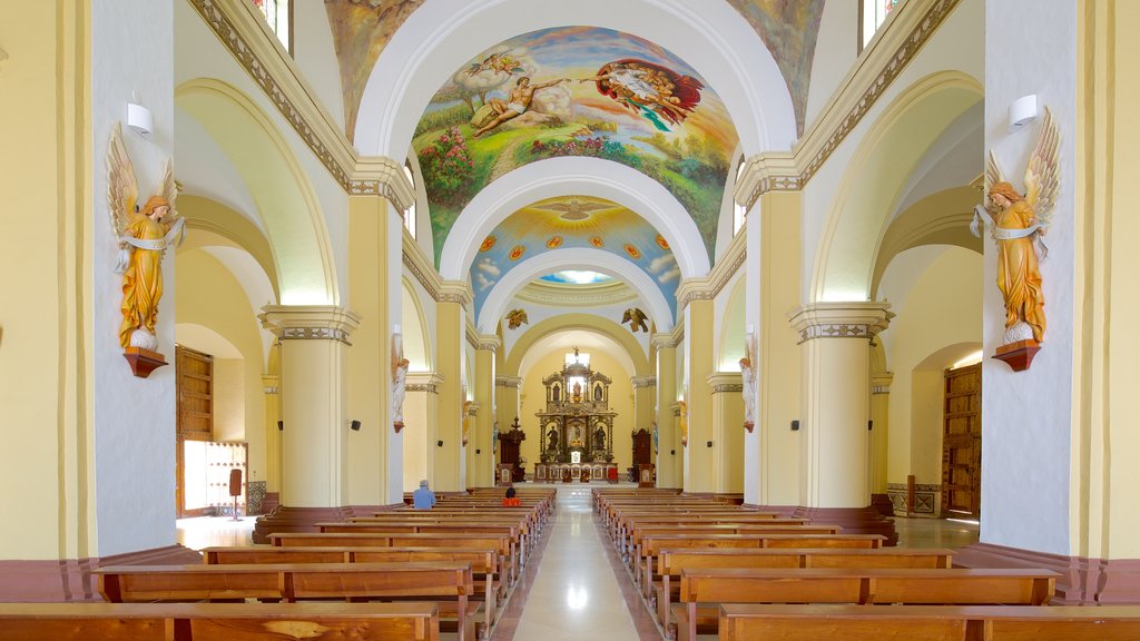 Trujillo Cathedral which includes a church or cathedral, interior views and religious elements