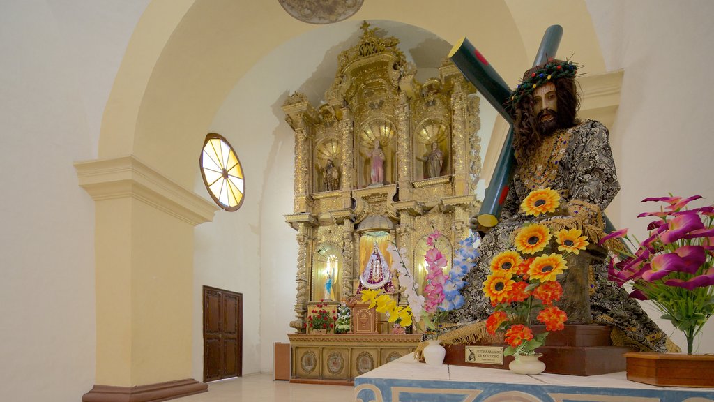 Trujillo Cathedral which includes a church or cathedral, interior views and religious aspects