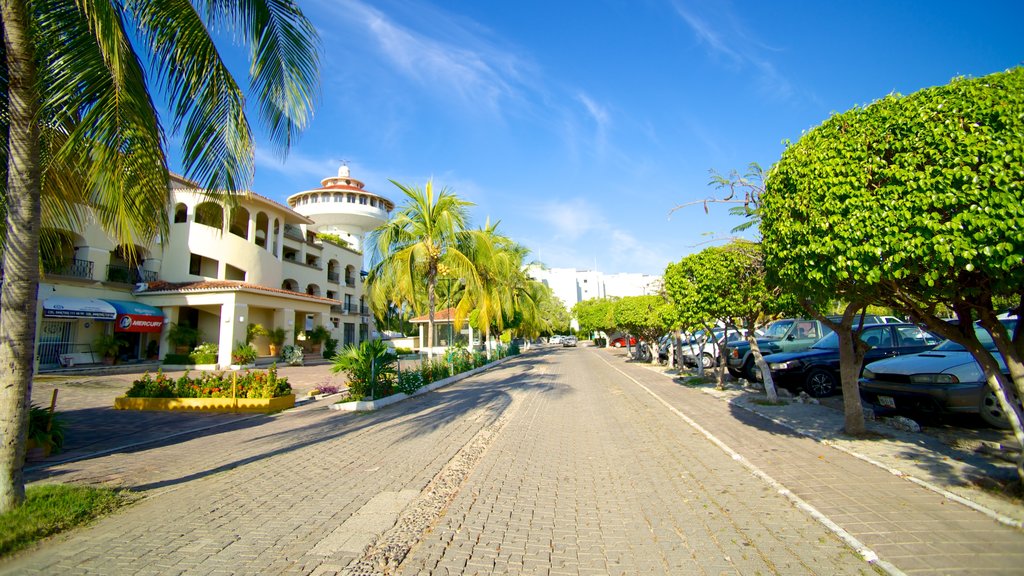 Marina Ixtapa featuring street scenes