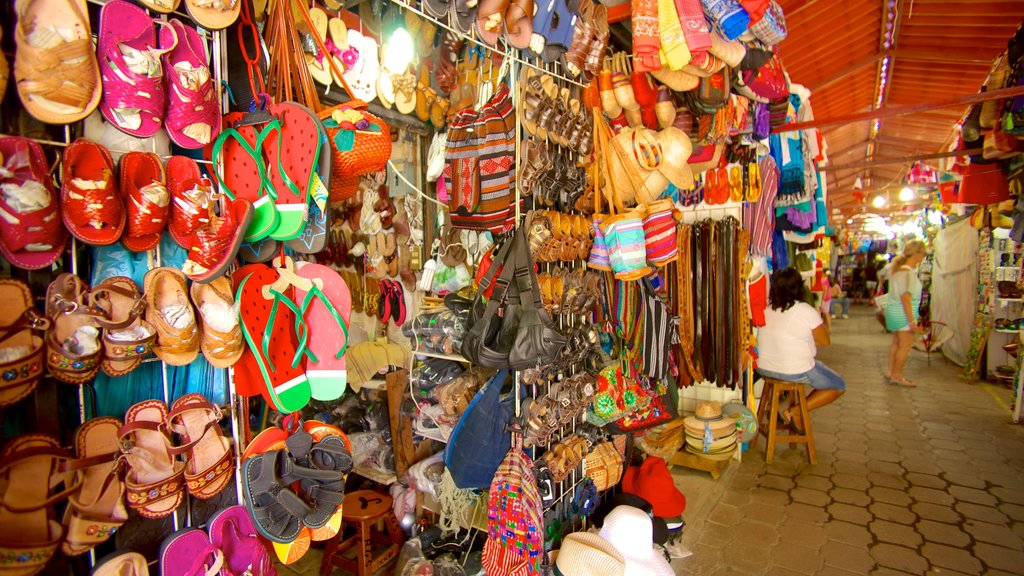 Ixtapa - Zihuatanejo showing markets and interior views