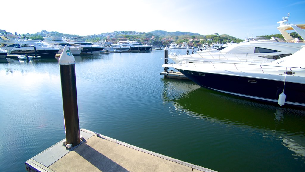 Marina Ixtapa montrant baie ou port