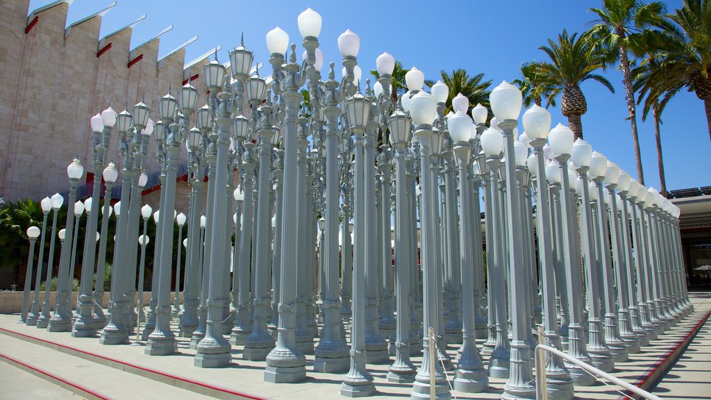 Los Angeles County Museum of Art featuring outdoor art