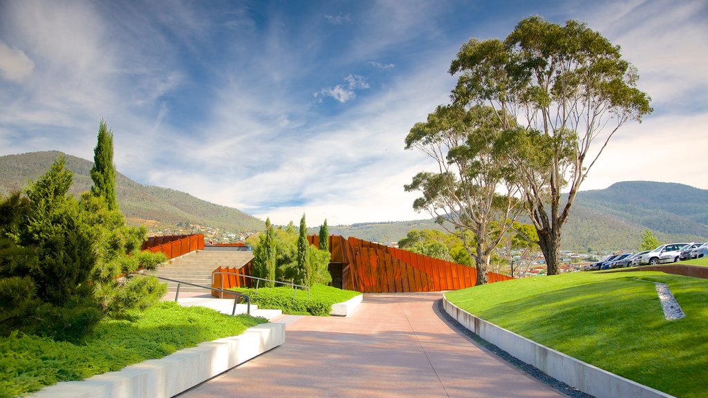 Museum of Old and New Art showing landscape views