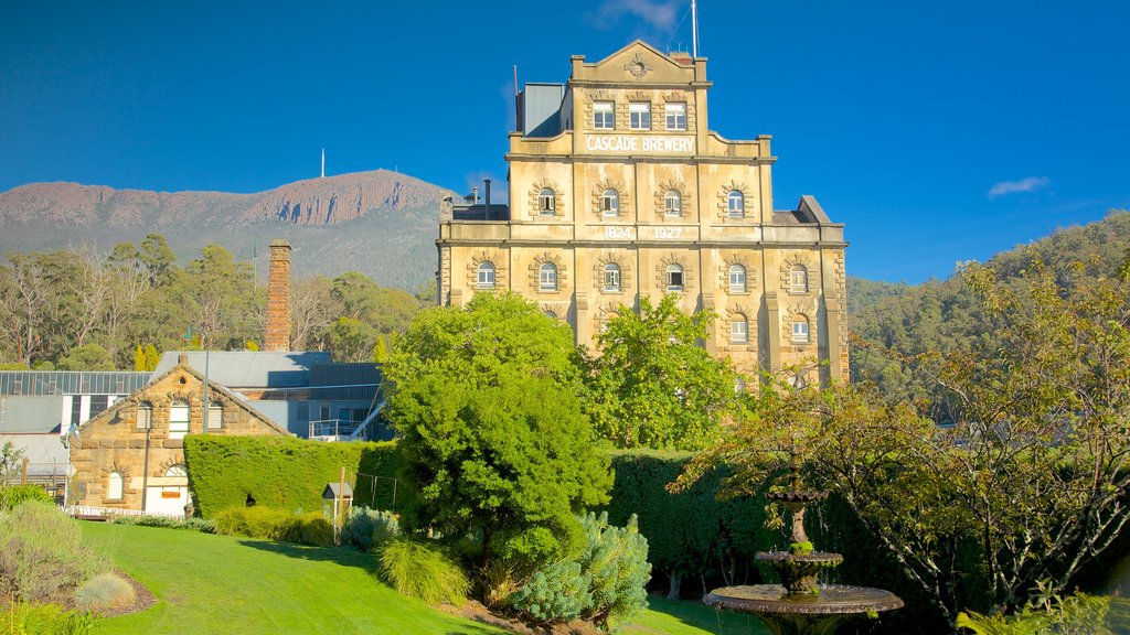 Cascade Brewery which includes a garden