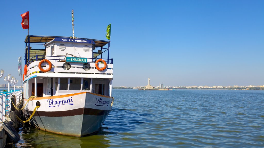 Lumbini Park featuring boating, a bay or harbour and landscape views