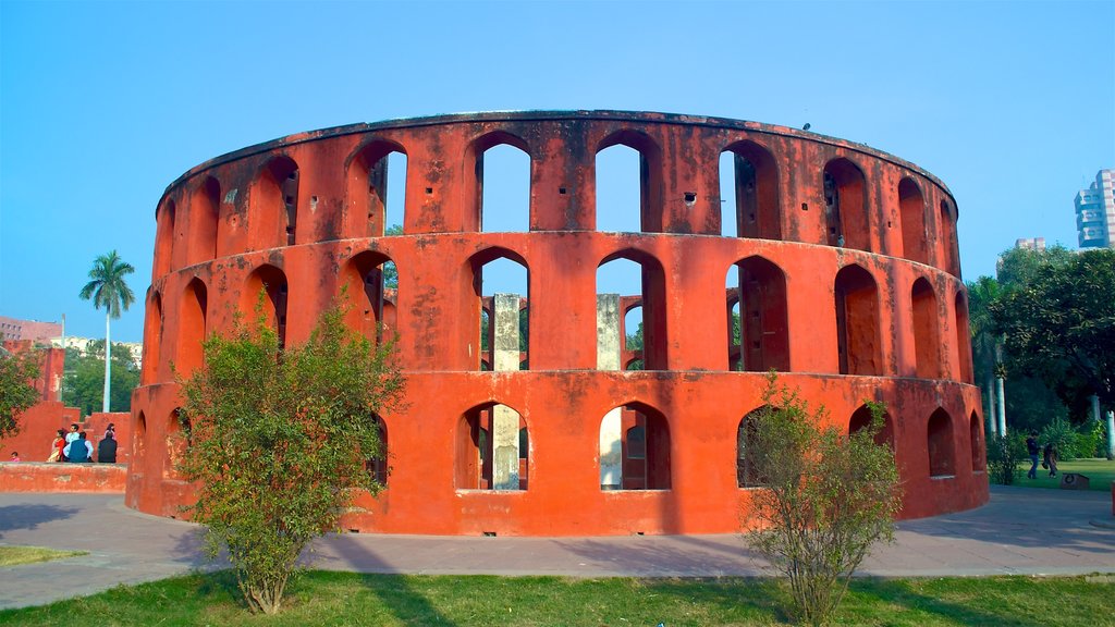 Jantar Mantar caracterizando um jardim e arquitetura de patrimônio