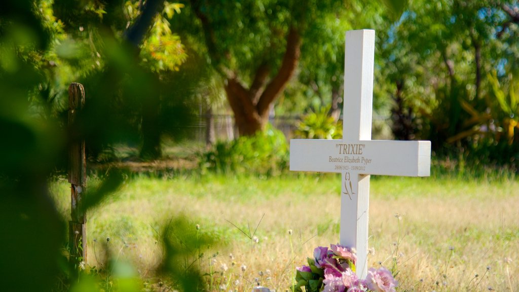 Broome featuring a cemetery and a memorial