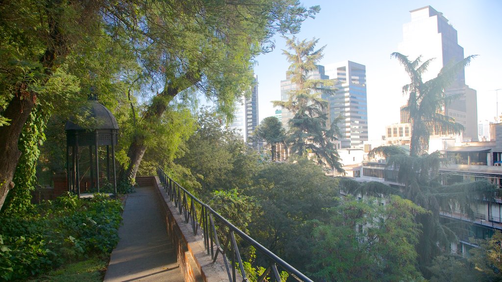 Colline de Santa Lucia montrant un jardin