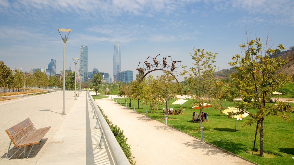 Parque Bicentenario que incluye jardín