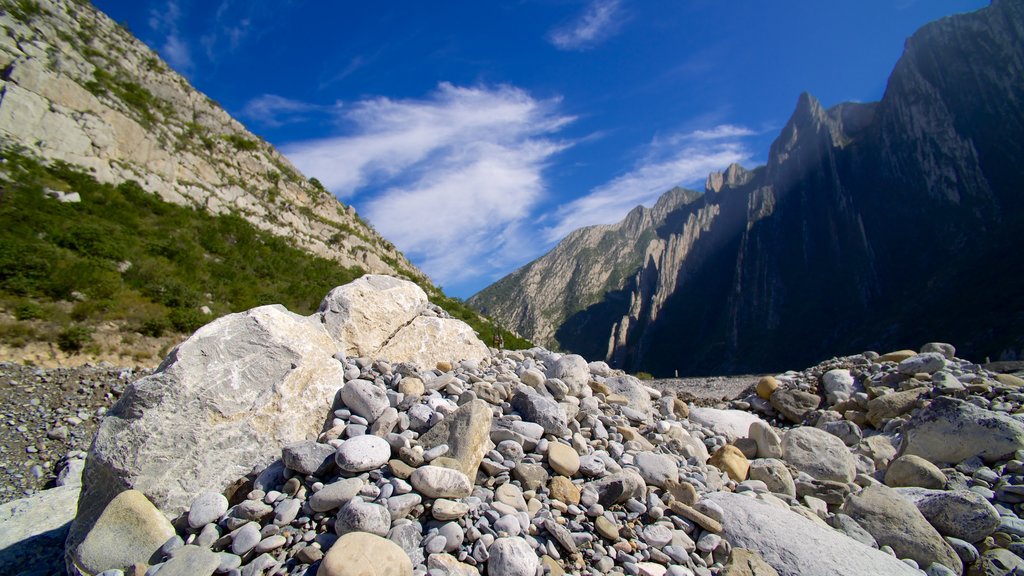 Canon de la Huasteca showing mountains and landscape views