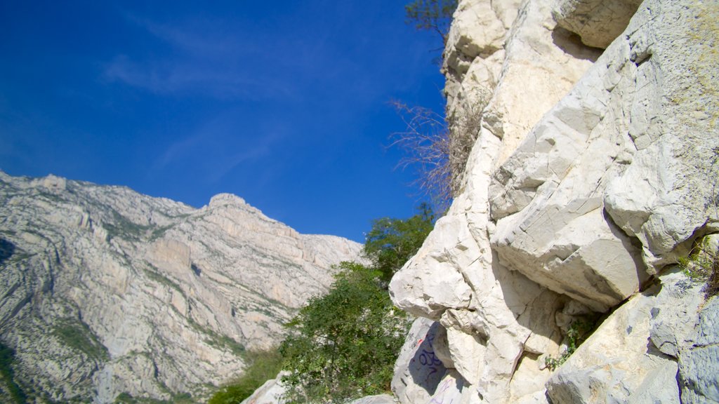 Canon de la Huasteca featuring a gorge or canyon and landscape views