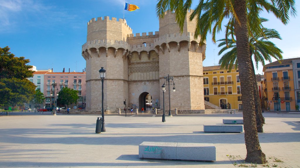 Valencia City Centre featuring a square or plaza, a city and heritage architecture