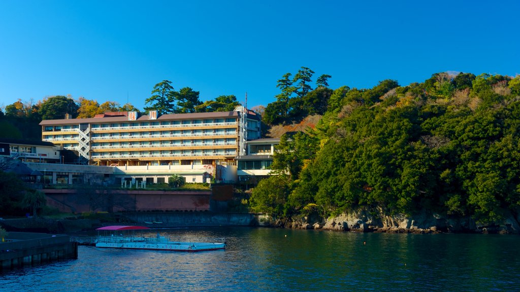 Península de Izu mostrando una bahía o un puerto