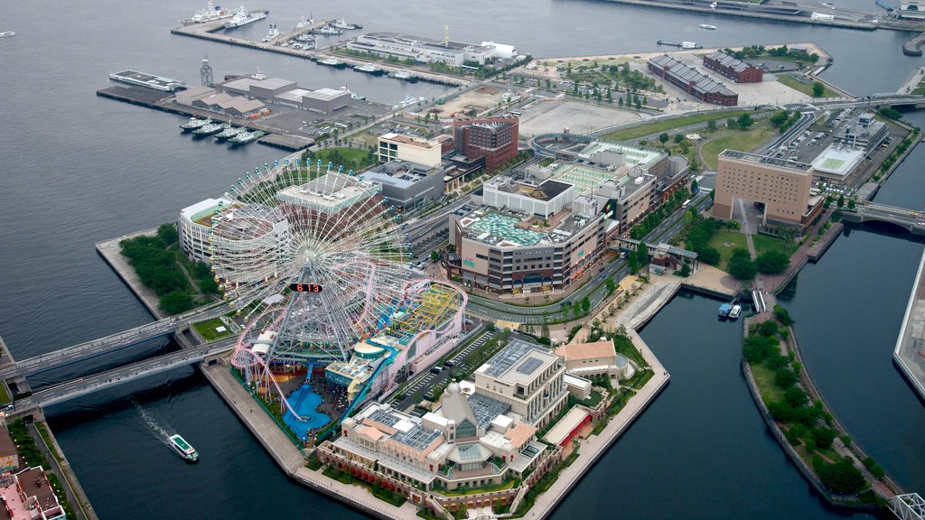 Landmark Tower showing general coastal views, a bay or harbour and central business district