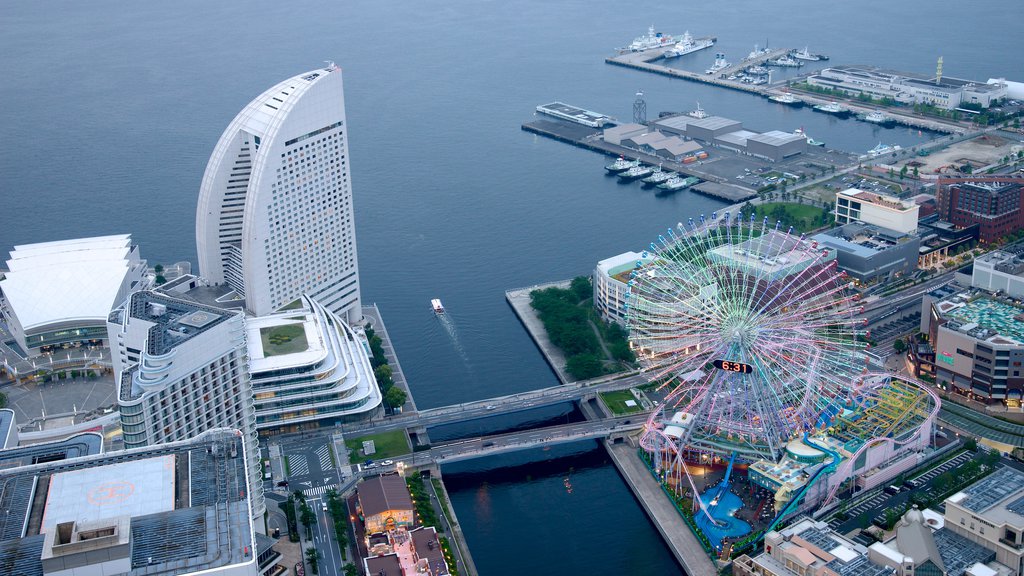 Landmark Tower featuring general coastal views, a bridge and central business district