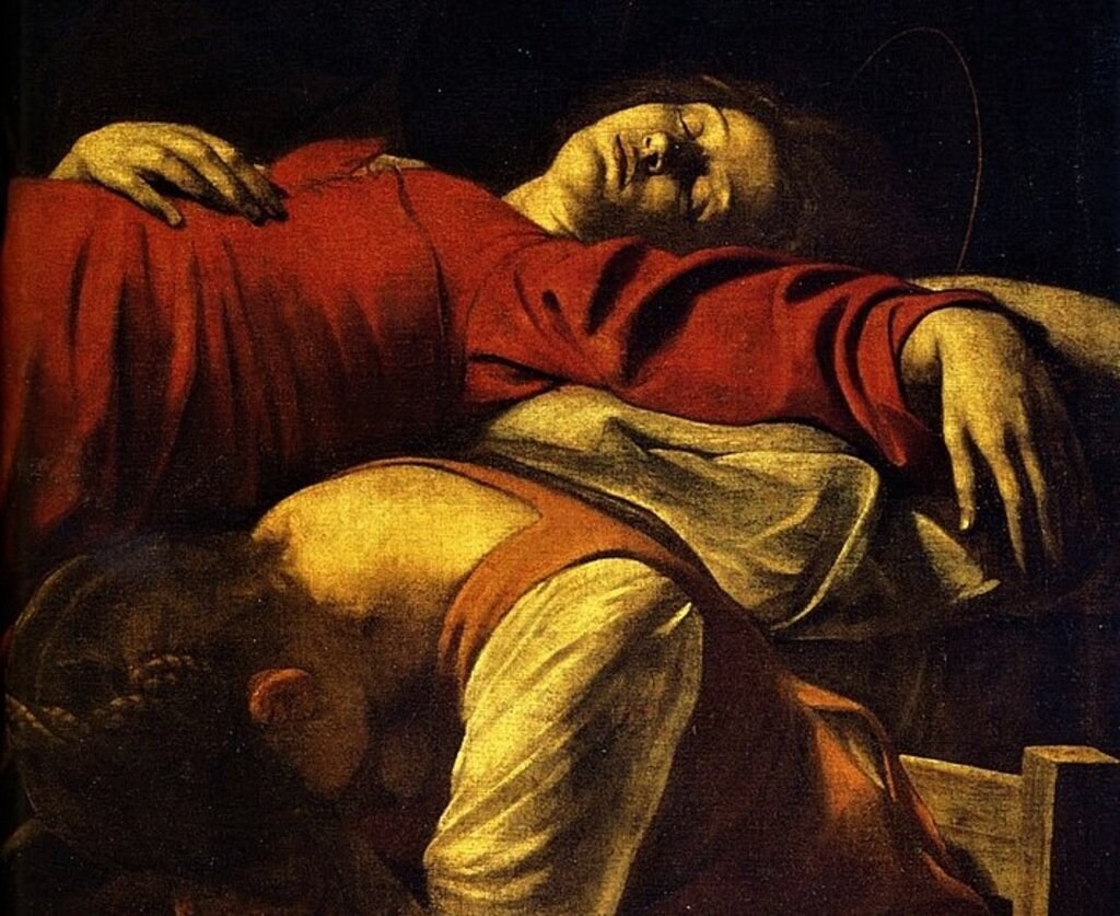 Morte della Vergine, particolare.