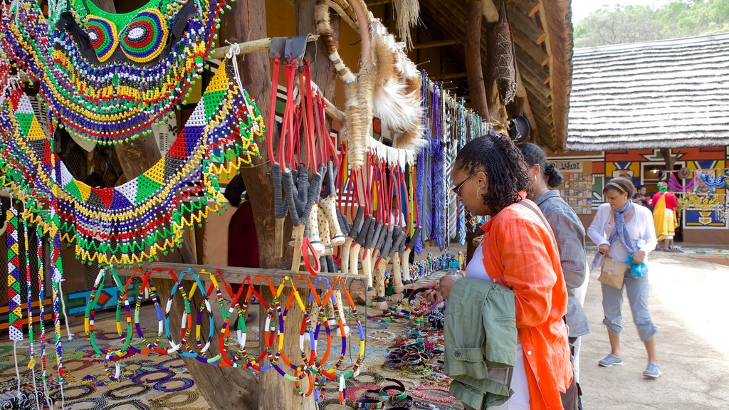 Lesedi Cultural Village showing a small town or village, markets and shopping