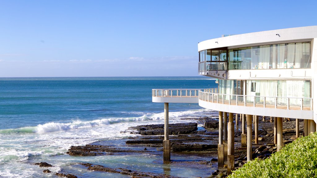 Eastern Beach which includes a house, general coastal views and modern architecture