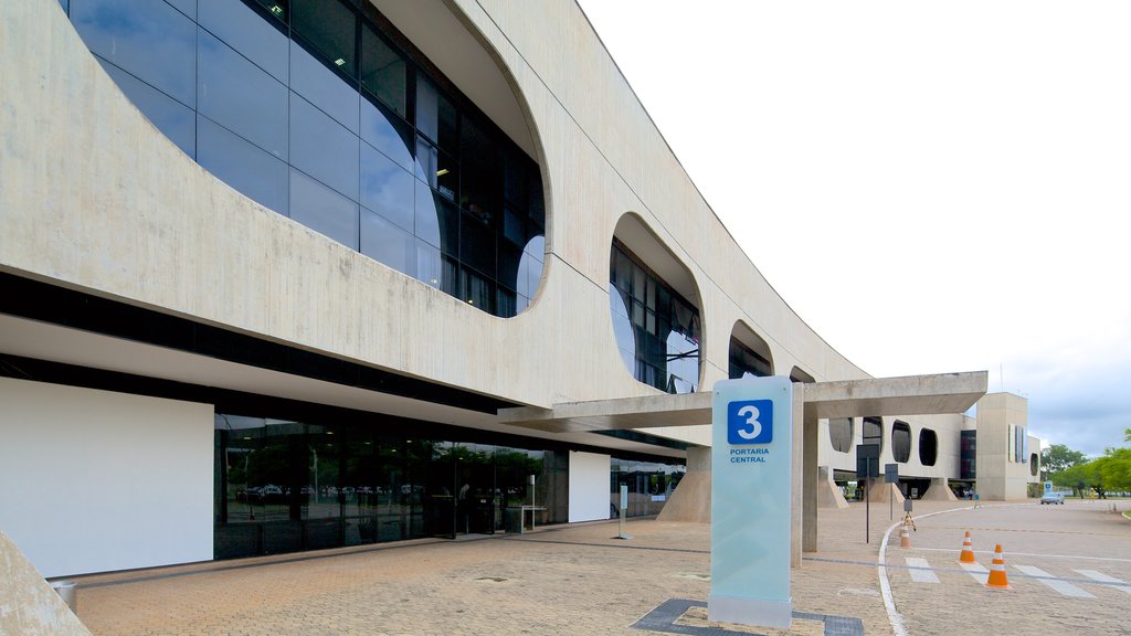 Bank of Brazil Cultural Center showing signage and modern architecture