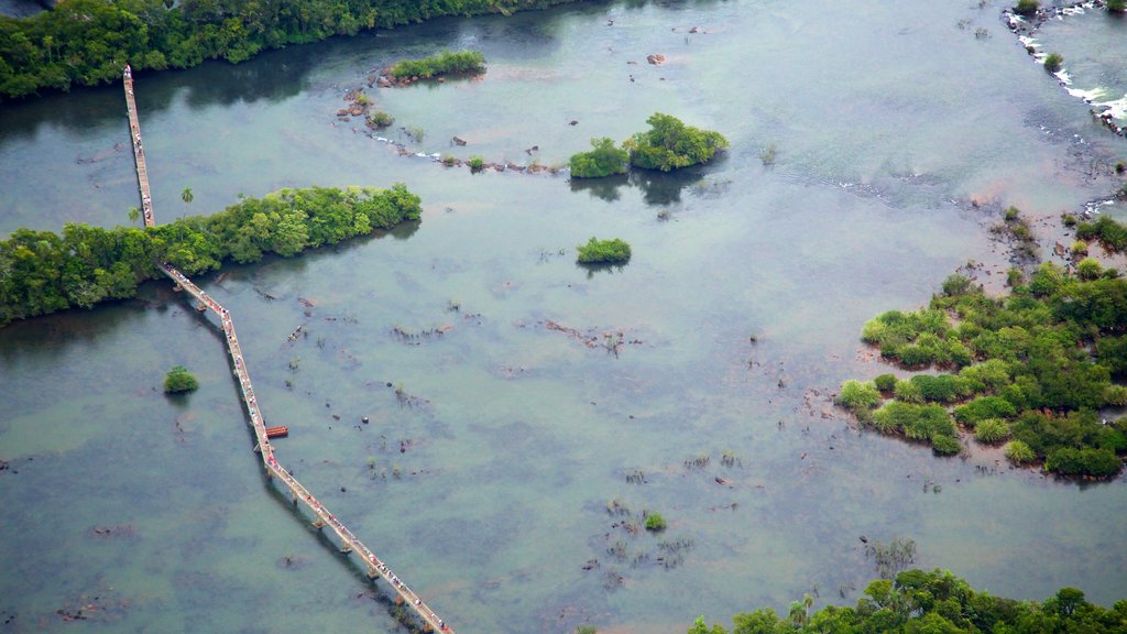 Iguazu Falls showing a river or creek