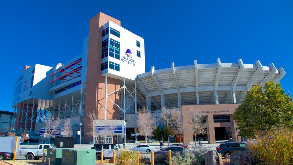 Boise showing modern architecture and a city