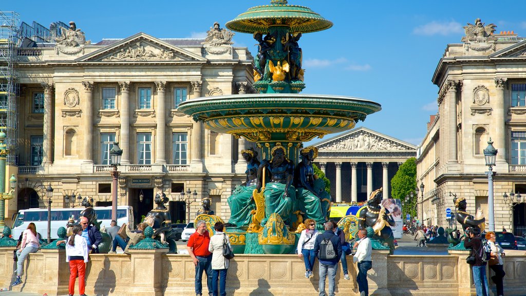 Place de la Concorde mostrando arquitetura de patrimônio