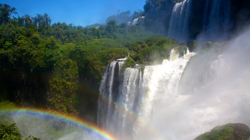 Cataratas do Iguaçu que inclui uma cachoeira